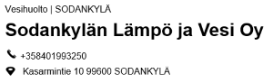 Sodankylän Lämpö ja Vesi Oy